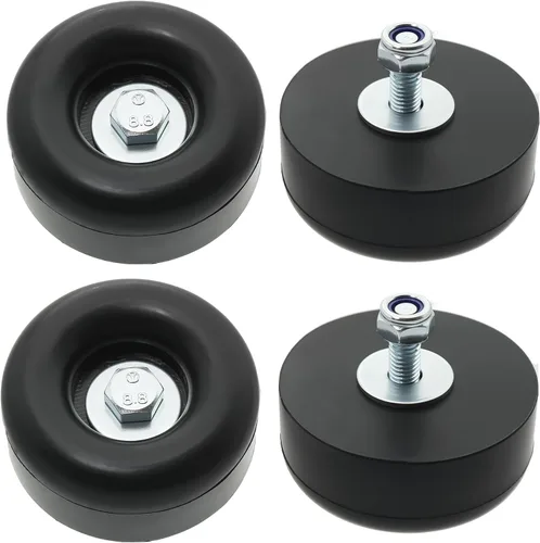 Pies de goma antivibración resistentes para generadores, lavadoras a presión, compresores de aire y bombas, almohadillas de goma de 1 x 2.5