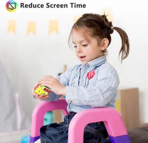 Miniatura 5 de Vdealen Juego de cubos de velocidad 3x3x3, paquete de 6 cubos de velocidad, juego de cubos mágicos a granel, premio para aulas escolares, regalos