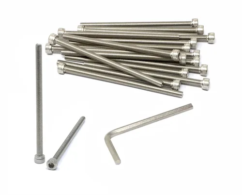 Miniatura 93 de iexcell 25 piezas M4 x 60/65/70/75/3.150 in paso de rosca 0.028 in acero inoxidable 304 cabeza hexagonal Tornillos Tornillos surtido Kit