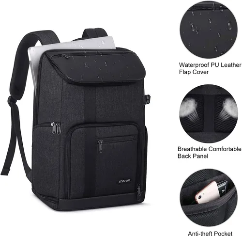Miniatura 4 de MOSISO Mochila para cámara, Bolsa para cámara de fotografía DSLR/SLR/sin espejo grande para hombres/mujeres con compartimento para laptop de 17.3