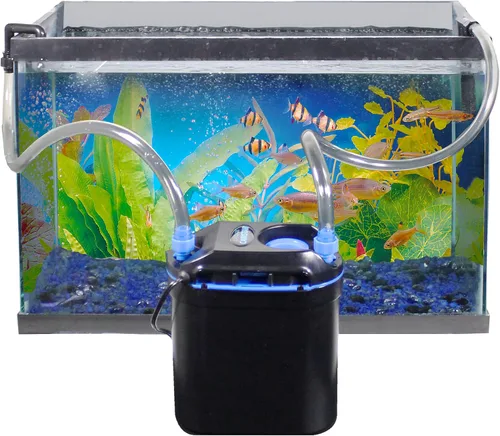 Miniatura 2 de Penn-Plax Cascade Canistar - Filtro de acuario para colgar – Ideal para peceras de agua dulce y salada – 108 galones por hora (GPH)