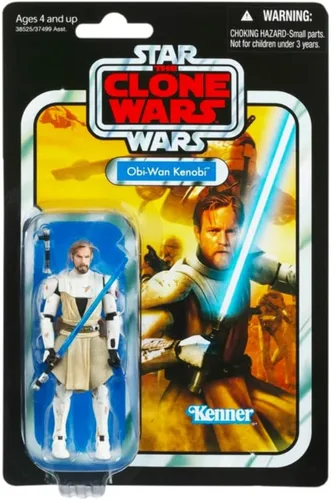 STAR WARS The Vintage Collection OBI-Wan Kenobi - Figura de acción de The Clone Wars a escala de 3.75 pulgadas, juguetes para niños a partir de 4