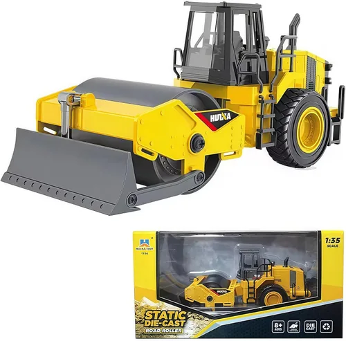 Miniatura 10 de Excavadora grande para vehículos de construcción, excavadora hidráulica de aleación resistente, escala 1:35, camión de juguete para niños de 8, 9