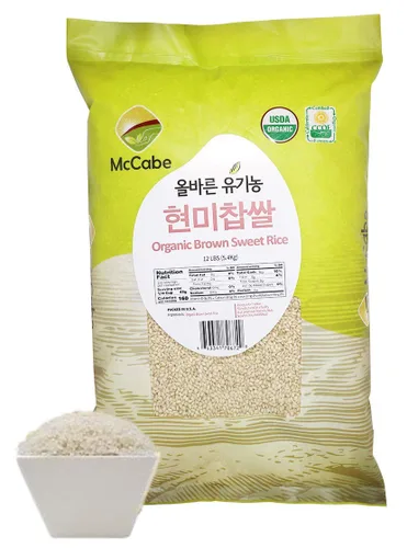 Miniatura 12 de McCabe Mezcla orgánica de 8 granos mixtos – Mezcla de arroz de granos integrales orgánicos 12 libras Rico en fibra y minerales Certificado USDA