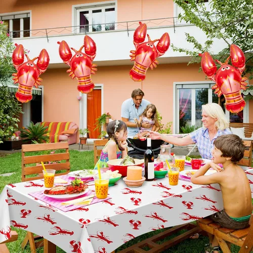 Miniatura 5 de Tanlade 50 tazas de plástico de 12 onzas para hervir cangrejos de langosta vasos desechables para fiestas de cangrejos para langosta, mariscos