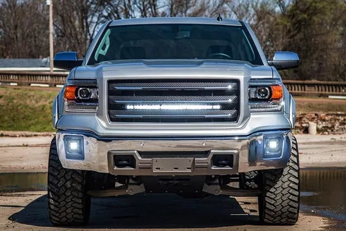 Miniatura 4 de iJDMTOY Kit de lámpara antiniebla LED blanca compatible con GMC Sierra 1500 2014-15, incluye (2) cubos LED de alta potencia de 20 W, cubiertas