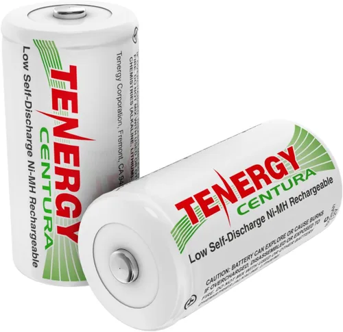 Miniatura 7 de Tenergy Centura NiMH Baterías recargables C, batería C de 4000 mAh, batería de celda C de baja autodescarga, batería precargada de tamaño C, paquete