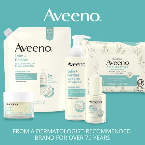 Miniatura 7 de Aveeno Calm + Restore Exfoliante facial nutritivo PHA diario para pieles sensibles, sin fragancia y fórmula de avena no abrasiva para exfoliar