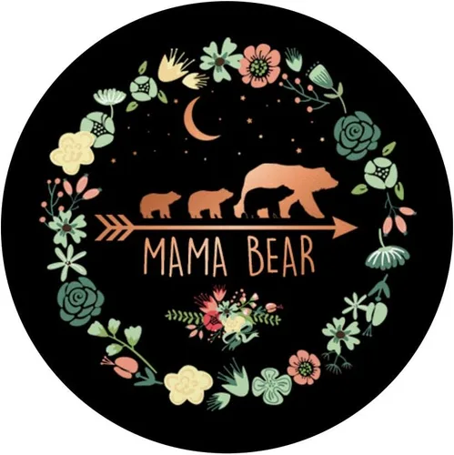 Miniatura 5 de Mama Bear Pop Socket Oro Rosa con 3 Cubs - PopSockets Grip y Stand para Teléfonos y Tabletas