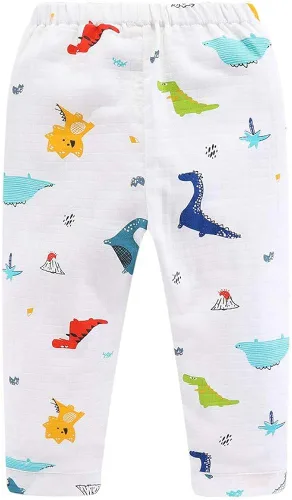 Miniatura 3 de Mud Kingdom Conjunto de pijama Boutique para niñas y niños, ropa de dormir de manga larga con cuello