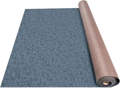 Miniatura 12 de Happybuy 6 pies x 13 pies Alfombra marina negra para barcos impermeable - Alfombra enrollable de 0.18" de espesor para interior y exterior
