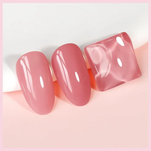 Miniatura 5 de Esmalte de uñas de secado rápido, color rosa, esmalte de uñas transparente, esmalte de uñas de secado rápido regular, a granel, sin gel, de larga
