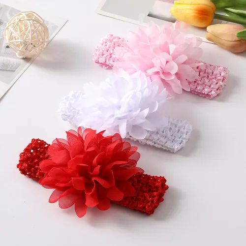 Miniatura 6 de 30 diademas de gasa para niñas pequeñas, suaves y elásticas, accesorios para el cabello para bebés, niñas, recién nacidos, bebés y niños pequeños
