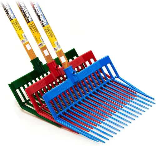 Miniatura 7 de Little Giant® DuraFork Horca de Heno Horca para Estiércol Horca Estable de Policarbonato con Púas Anguladas Azul Baya