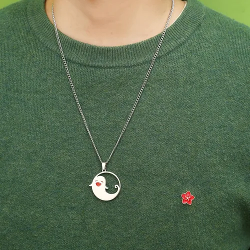 Miniatura 7 de Boryeer Genshin Impact - Collar de cosplay de personajes de Hu Tao, lindo fantasma de Halloween, regalos para los amantes del anime