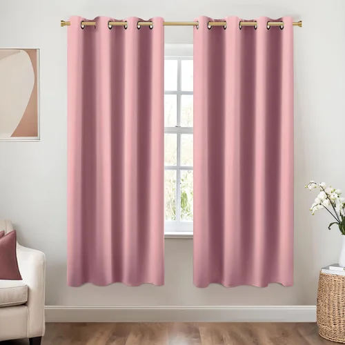Miniatura 74 de Cortinas opacas de 72 pulgadas extra anchas para dormitorio, puerta corrediza de vidrio y patio, 2 paneles con ojales para oscurecer ventana grande