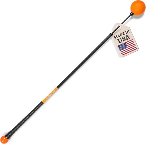 Miniatura 8 de Orange Whip Entrenador de swing de golf patentado y fabricado en Estados Unidos para mejorar el ritmo, la flexibilidad, el equilibrio, el tempo