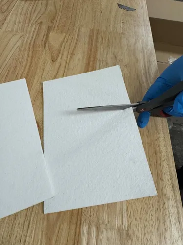 Miniatura 5 de Papel de fibra de cerámica 3170, 1/32" de grosor, tamaño 11" x 12" 20 hojas, junta de aislamiento de alta temperatura o revestimiento para horno