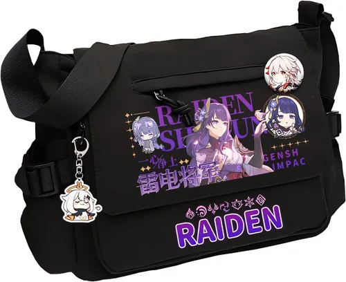 Miniatura 9 de Game Handbag Crossbody Bag, Cute Single Shoulder Bag, Adult 3D Print Anime Backpack Black-2