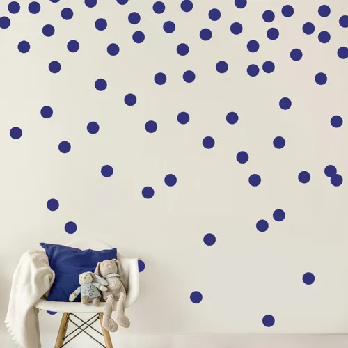 Miniatura 2 de Calcomanía decorativa de pared Decals for the Wall, a lunares Azul claro