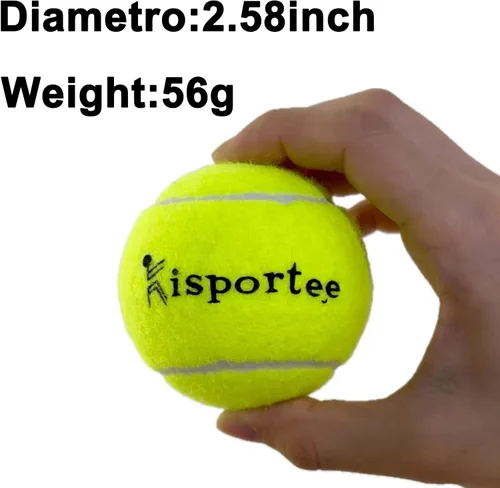 Miniatura 2 de Pelotas de tenis, paquete de 12 pelotas de práctica avanzadas, pelotas de tenis para perro, vienen con bolsa de malla para transporte, buenas