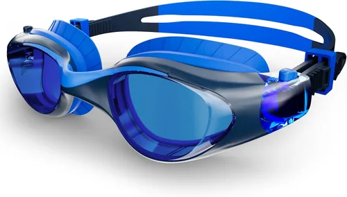 Kids Swim Goggles, Anti-Fog UV Protection, Leakproof Adjustable Strap Swimming Goggles for Boys Girls Ages 6–14 Blackblue - Lente negra