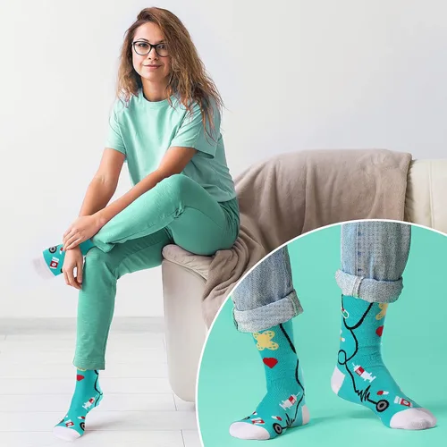 Miniatura 4 de Yinder Cna Week Regalos para mujeres 2026 Regalo de agradecimiento de enfermería certificado, caja de regalo de asistente de enfermería, calcetines