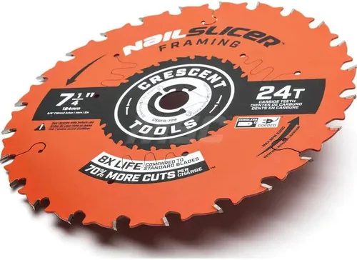 Miniatura 3 de Crescent Industrial Products CSBFR-724-10 - Cortadora de uñas de 7-1/4 pulgadas, hoja de marco de 24 dientes, paquete de 10 cuchillas
