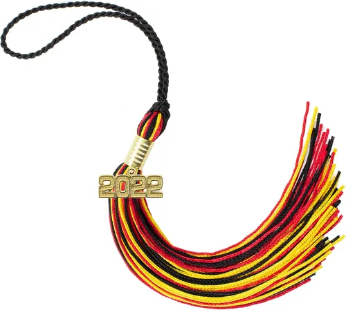 Miniatura 710 de Borla de graduación Aqua 2022, todos los colores escolares disponibles, fabricada en Estados Unidos