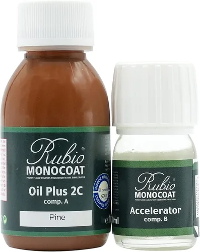 Miniatura 34 de Rubio Monocoat Tinte y acabado para madera de 650 pies cuadrados - Niebla Oil Plus 2C Aceite de linaza de secado rápido, ecológico