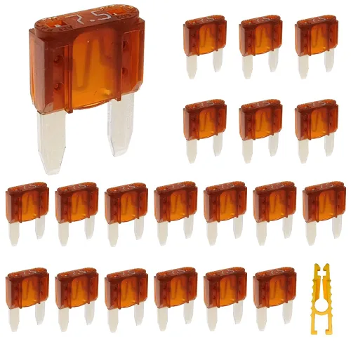 Miniatura 6 de 20 piezas de mini fusible de hoja y 1 extractor de fusibles 2A 32V golpe rápido para fusibles de repuesto para automóvil/RV/camión/motocicleta/barco