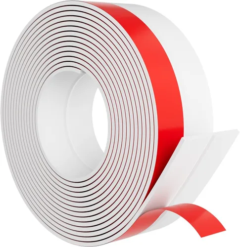 Miniatura 9 de Elvone Tira de sellado resistente de 36 pies x 2 pulgadas, tira de sellado de silicona extra gruesa de 2 mm para puertas de casa y de ducha