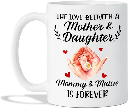 Miniatura 9 de Tazas de té personalizadas para mamá y 3 niños, tazas de café personalizadas para mamá, regalos para madre, taza madre personalizada con nombres