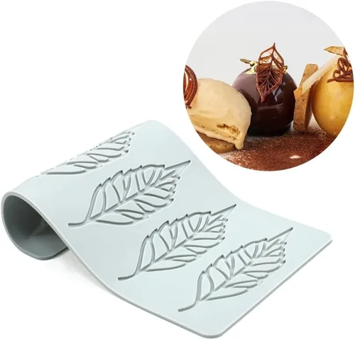 Miniatura 13 de Moldes de Silicona de Hojas Huecas Moldes de Chocolate Corazón de Enamorados Geometría Molde de Silicona 3D Chocolate Dulces Molde de Hojas