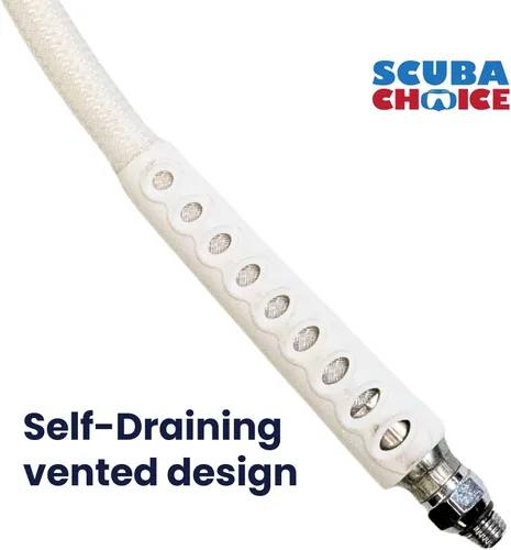Miniatura 2 de Scuba Diving 4" Long Vented Regulator Hose Protector – Soft Silicone Mouthpiece Design to Reduce Jaw Fatigue, Comfortable and Durable, Fits Most