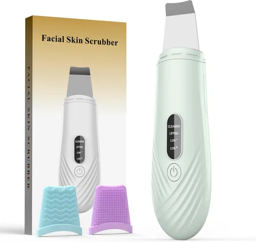 Espátula Limpiadora de Piel Facial, Herramienta Removedora de Puntos Negros para Limpieza Profunda Facial, Espátula Facial Limpiadora de Poros con 4