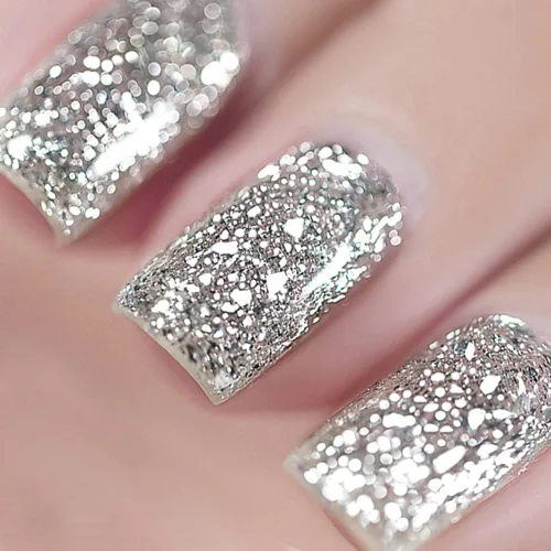 Miniatura 7 de Vishine - Esmalte de uñas de gel con purpurina de diamante, oro claro brillante, lámpara UV LED de desprendimiento brillante, color brillante