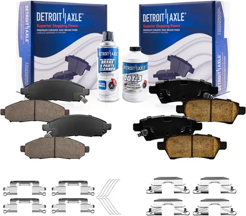 Miniatura 80 de Detroit Axle - Pastillas de freno traseras para Kia Sportage 2017-2022, Hyundai Tucson 2016-2021, pastillas de freno de cerámica 2018 2019 2020