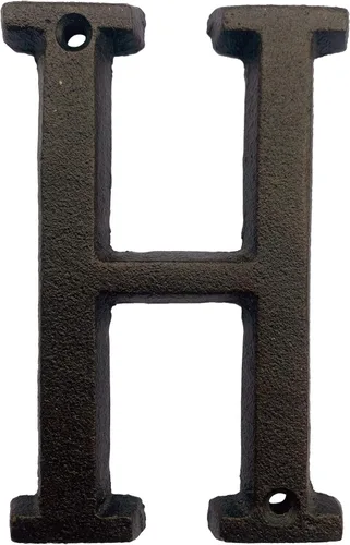 Miniatura 11 de BetLight Número de casa de hierro fundido de 5.5 pulgadas de alto, números de dirección de casa sólidos, elegante acabado marrón negro, fácil