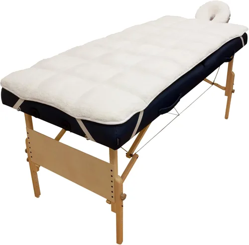 Body Linen Abundance Deluxe - Juego de almohadillas acolchadas de forro polar para mesa de masaje. Incluye funda para soporte facial y almohadilla