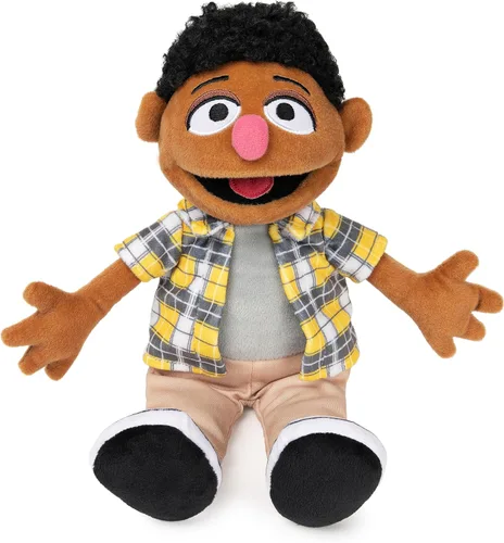 Miniatura 11 de GUND Sesame Street - Peluche oficial de Gabrielle, muñeca de felpa prémium para edades de 1 año en adelante, 13 pulgadas Rosa colorido/naranja