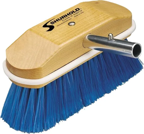 Cepillo con cerdas blandas de nailon azules Shurhold para cubiertas y ventanas, Extra Soft, Blue