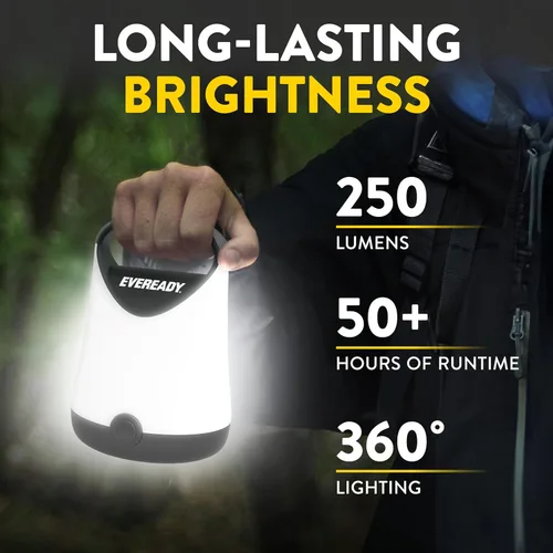 Miniatura 2 de Eveready - Linterna LED para camping X-250 (paquete de 2), luces de tienda superbrillantes, linternas LED resistentes al agua, 100 horas de duración