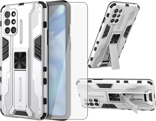 Miniatura 8 de Asuwish Funda para teléfono OnePlus 8T OnePlus8T Plus 9R 5G con protector de pantalla de vidrio templado y Slim Stand Cell One Plus8T5G On + 1 Plus