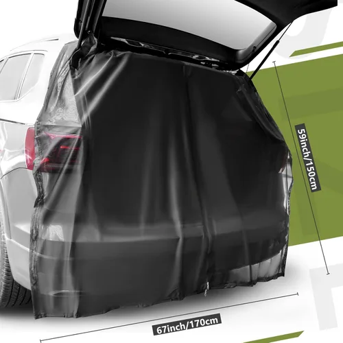 Miniatura 3 de Yahenda Pantalla de malla para portón trasero de SUV, para campamento, tienda de campaña de automóvil, pantalla transpirable para insectos