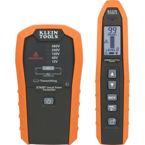 Miniatura 7 de Klein Tools ET450 - Kit avanzado de buscador de disyuntores subterráneos y trazador de cables para interruptores energizados y no energizados