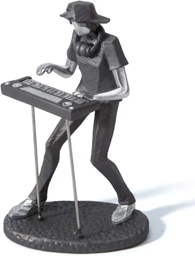HAUCOZE Estatua de músico, estatua musical, regalo, decoración del hogar, centro de mesa, escultura para piano estudio, dormitorio, poliresina, 10