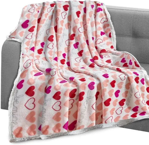 Miniatura 54 de Elegant Comfort Manta reversible de franela sherpa, ultrasuave, mullida, acogedora y afelpada, manta decorativa ligera para todas las estaciones, 50