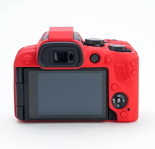 Miniatura 5 de Rieibi Funda para cámara EOS R10 - Funda protectora de silicona para cámara digital Canon R10 - Rojo