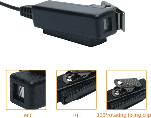 Miniatura 2 de VX-261 Auricular para Motorola Vertex Yaesu Standard VX-230 VX-231 VX-298 VX-350 VX-351 VX-180 EVX-531 2 Way Radio Walkie Talkie Kit de vigilancia